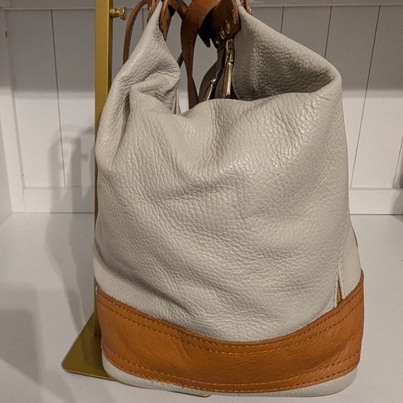 Valentina Cream and Tan Leather Women\'s Bag main image 4